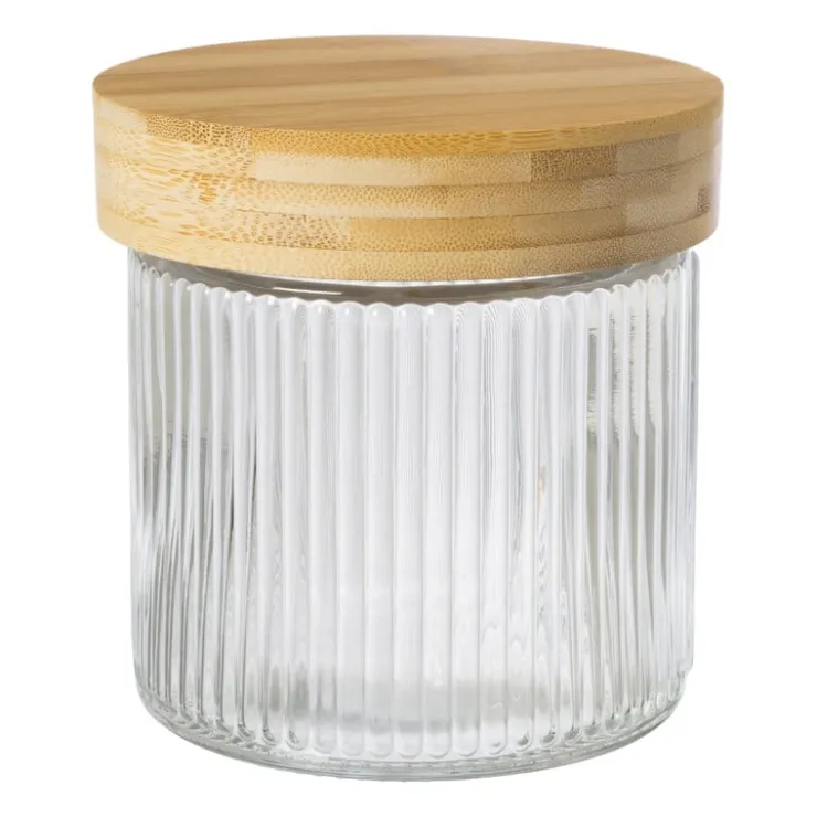 Xenos Voorraadpot met bamboe deksel - 750 ml- Voorraadpotten