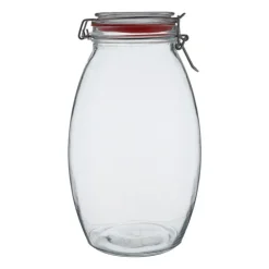 Xenos Voorraadpot met klemdeksel - rond - 1.5 liter- Voorraadpotten