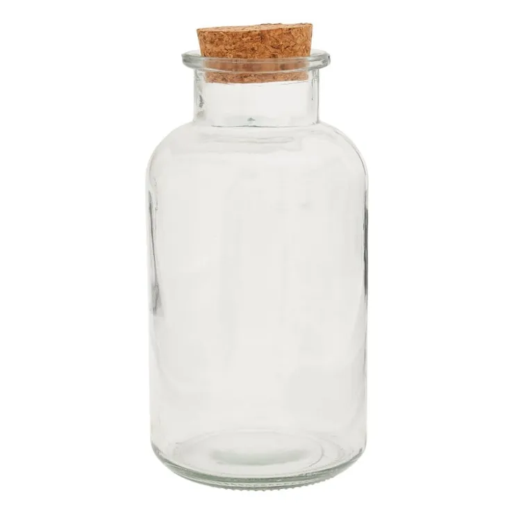 Xenos Voorraadpot met kurken deksel - 1.1 liter- Voorraadpotten