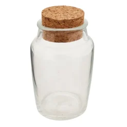 Xenos Voorraadpot met kurken deksel - 140 ml- Voorraadpotten