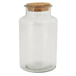 Xenos Voorraadpot met kurken deksel - 2.1 liter- Voorraadpotten