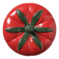 Xenos Voorraadpot tomaat - transparant/rood - 1.2 liter- Voorraadpotten