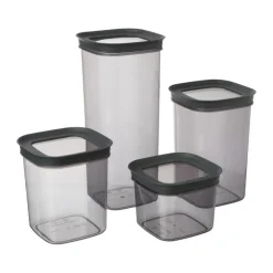 Xenos Voorraadpot Vinto - 570 ml - 8.5x11x11 cm- Voorraadpotten
