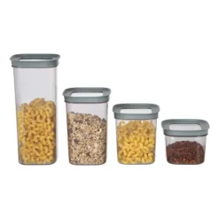 Xenos Voorraadpot Vinto - 570 ml - 8.5x11x11 cm- Voorraadpotten