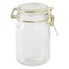 Xenos Voorraadpotje - goudkleurig - 230 ml- Voorraadpotten
