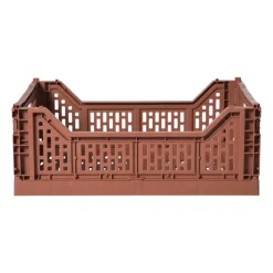 Xenos Vouwkrat groot - bruin - 14.5x40x30 cm- Kratjes