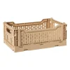 Xenos Vouwkrat middel - beige - 10.5x27x17 cm- Kratjes