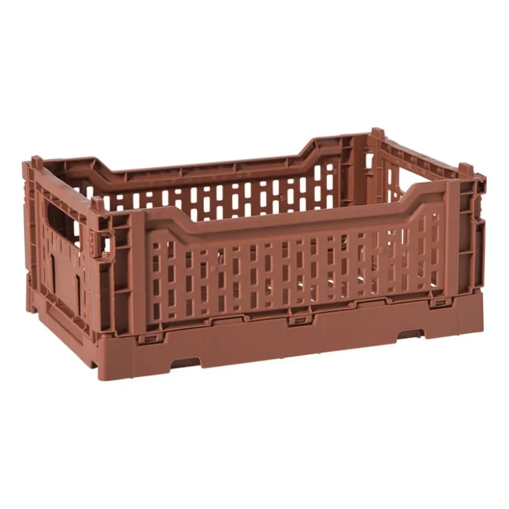 Xenos Vouwkrat middel - bruin - 10.5x27x17 cm- Kratjes