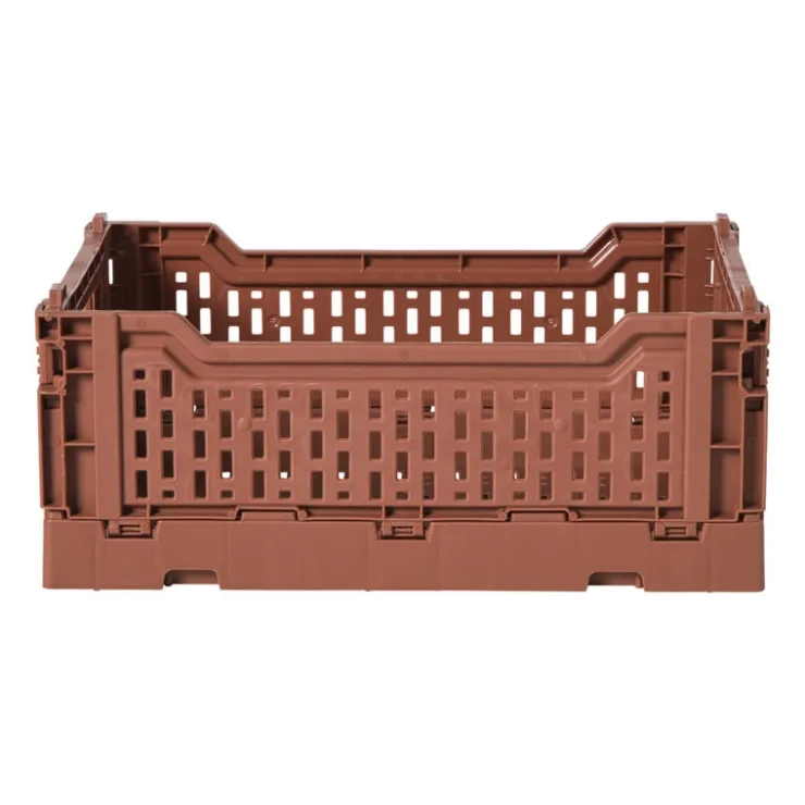 Xenos Vouwkrat middel - bruin - 10.5x27x17 cm- Kratjes
