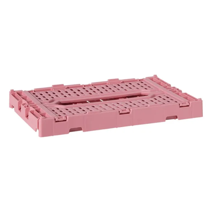 Xenos Vouwkrat middel - roze - 10.5x27x17 cm- Kratjes