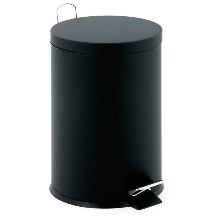 Xenos V-Part pedaalemmer classic - 12 liter - zwart- Badkamer Prullenbakken|Pedaalemmers