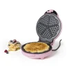 Xenos Wafelmaker - roze - 1000 watt- Kerstcadeaus