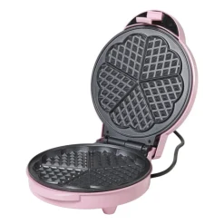 Xenos Wafelmaker - roze - 1000 watt- Kerstcadeaus