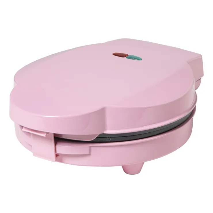 Xenos Wafelmaker - roze - 1000 watt- Kerstcadeaus