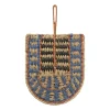 Xenos Wand deco bogen - blauw - 41.5x25 cm- Wandhangers