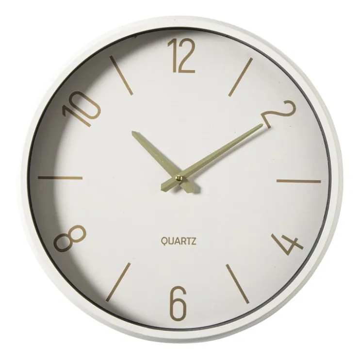 Xenos Wandklok - beige - ø37 cm- Klokken