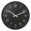 Xenos Wandklok Gina - zwart - ø40x4.5 cm- Klokken