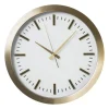 Xenos Wandklok gouden rand - wit - ø40 cm- Klokken