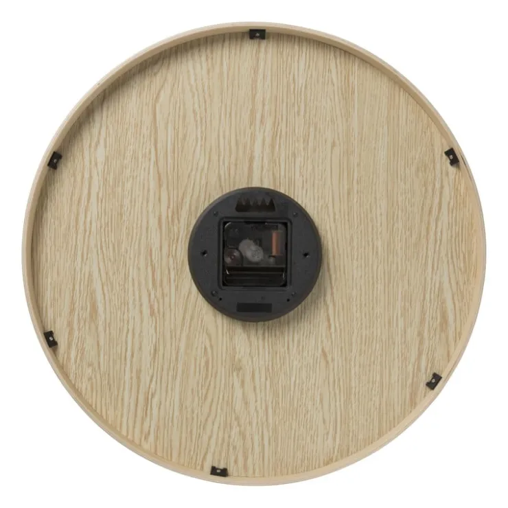 Xenos Wandklok houten rand - bruin - ø41 cm- Klokken