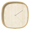 Xenos Wandklok houtlook - bruin - ø30 cm- Klokken