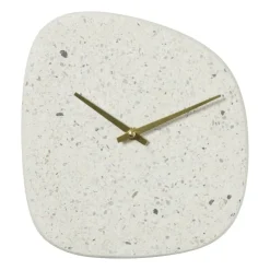 Xenos Wandklok Terrazzo - organisch - 22.5x20.5x4 cm- Klokken
