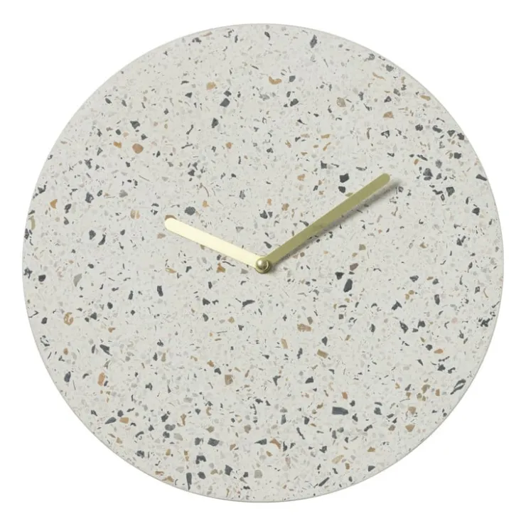 Xenos Wandklok Terrazzo rond - ø29.5x4 cm- Klokken