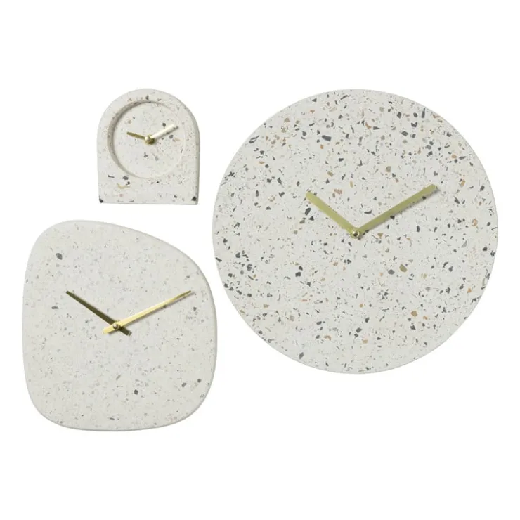 Xenos Wandklok Terrazzo rond - ø29.5x4 cm- Klokken