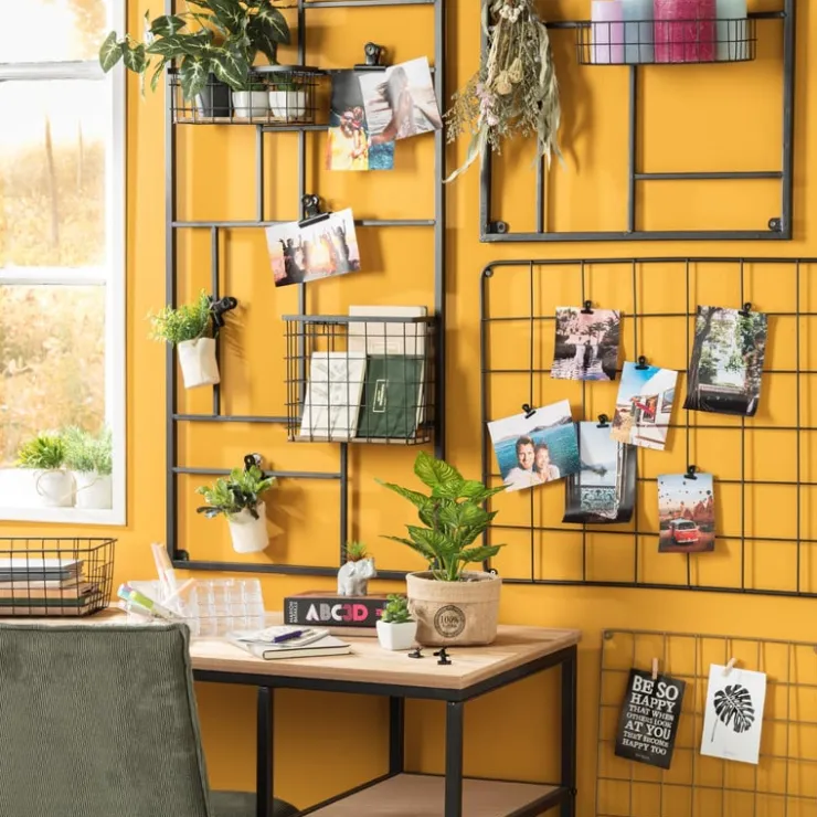 Xenos Wandrek XXL met clips - 150x55 cm - zwart- Wandrekken