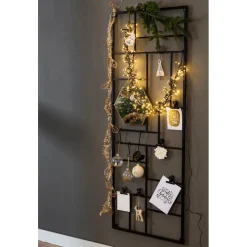 Xenos Wandrek XXL met clips - 150x55 cm - zwart- Wandrekken