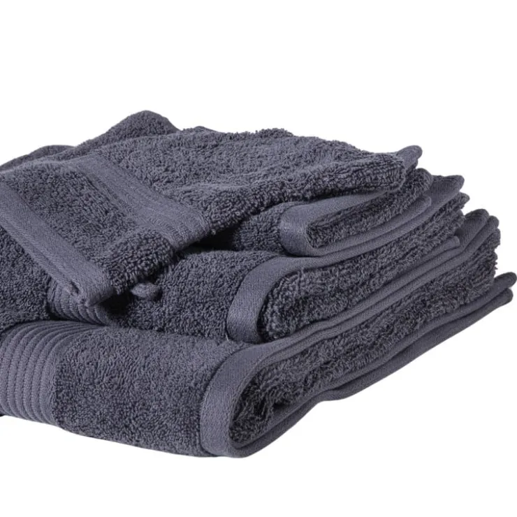 Xenos Washandje - grijs - 16x21 cm- Badtextiel|Badkamer Accessoires