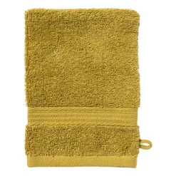 Xenos Washandje - olijfgroen - 16x21 cm- Badtextiel|Badkamer Accessoires