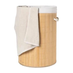 Xenos Wasmand - bamboe - ø40x57 cm- Wasmanden