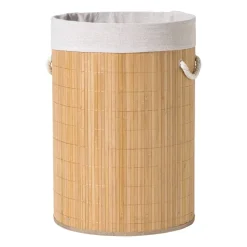 Xenos Wasmand - bamboe - ø40x57 cm- Wasmanden