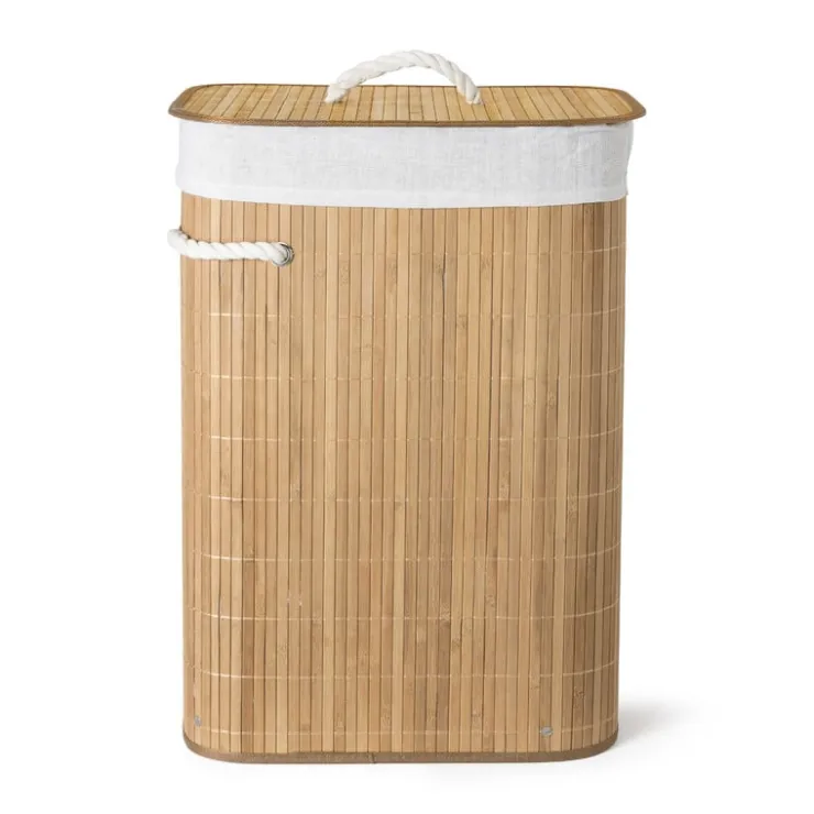 Xenos Wasmand bamboe - naturel - 72 liter- Wasmanden