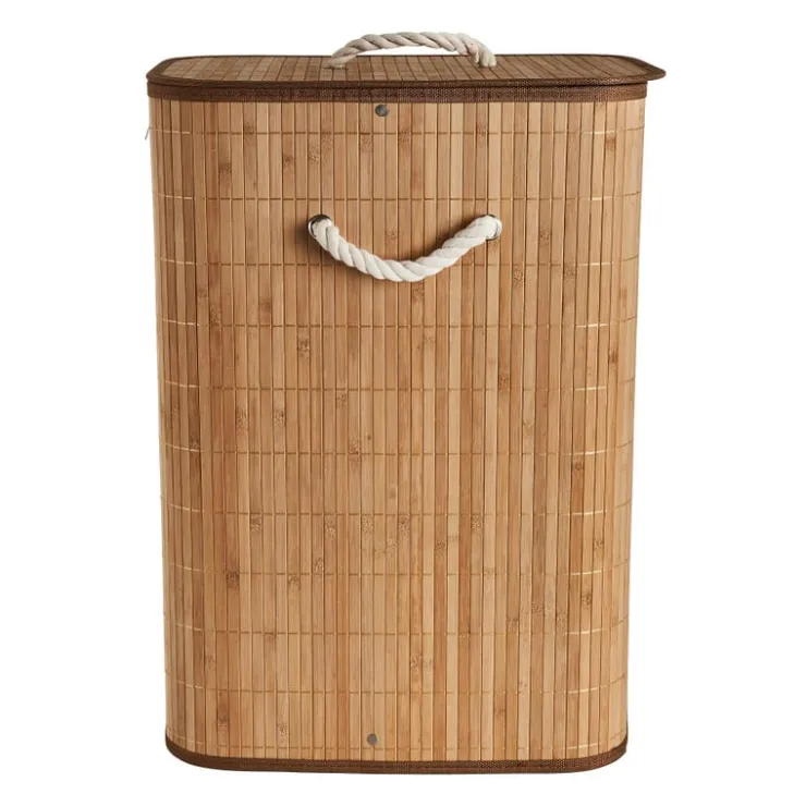 Xenos Wasmand bamboe - naturel - 72 liter- Wasmanden