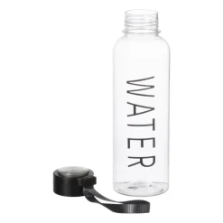 Xenos Waterfles - zwart - 500 ml- Drinkflessen