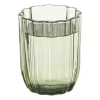 Xenos Waterglas clover - groen - 290 ml- Waterglazen