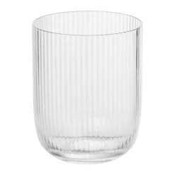 Xenos Waterglas ribbel - glas - 300 ml- Waterglazen