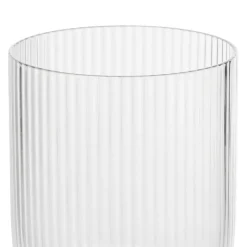 Xenos Waterglas ribbel - glas - 300 ml- Waterglazen