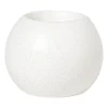 Xenos Waxinelichthouder bol - wit - ø8.x6.7 cm- Waxinelichthouders