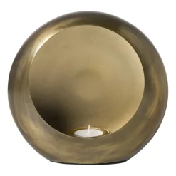 Xenos Waxinelichthouder brons - klein - 16x15x7.5 cm- Waxinelichthouders