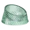 Xenos Waxinelichthouder open rond - groen - ø7.5x4.3 cm- Waxinelichthouders