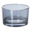 Xenos Waxinelichthouder smoked - zwart - ø5x3.2 cm- Waxinelichthouders