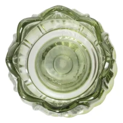 Xenos Waxinelichthouder tulp Ilona - groen - ø7.8x14 cm- Waxinelichthouders