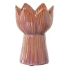 Xenos Waxinelichthouder tulp klein - roze - ø8x12 cm- Waxinelichthouders