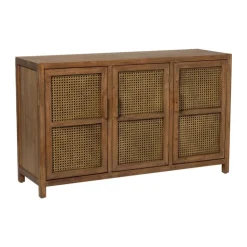 Xenos Webbing dressoir Bandung - bruin - 72x120x40 cm- Tv Meubels|Kast Met Deuren