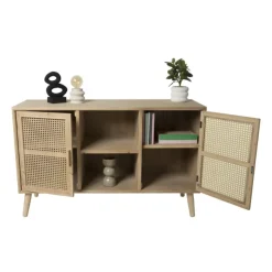 Xenos Webbing Java dressoir - 75x120x39.5 cm- Dressoir