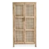 Xenos Webbing kast Bandung hoog - naturel - 140x70x40 cm- Kast Met Deuren