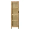 Xenos Webbing kast smal Bandung - naturel - 160.5x45x40.5 cm- Kast Met Deuren