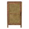 Xenos Webbing nachtkastje Bandung - bruin - 80.5x45x40.5 cm- Nachtkastjes